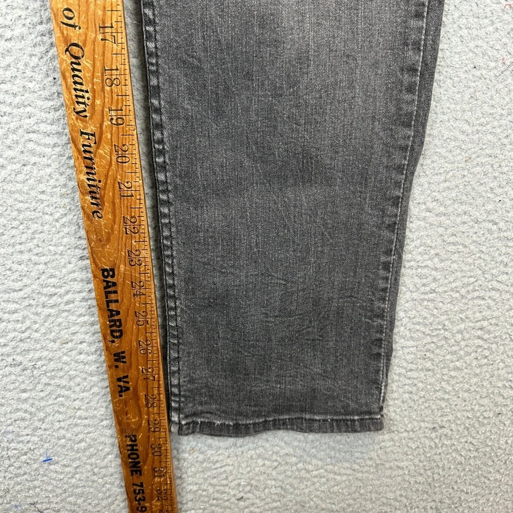 Levis 514 Jeans Mens 36X30 Straight Fit Grey Faded Stretch Denim Red Tab EUC